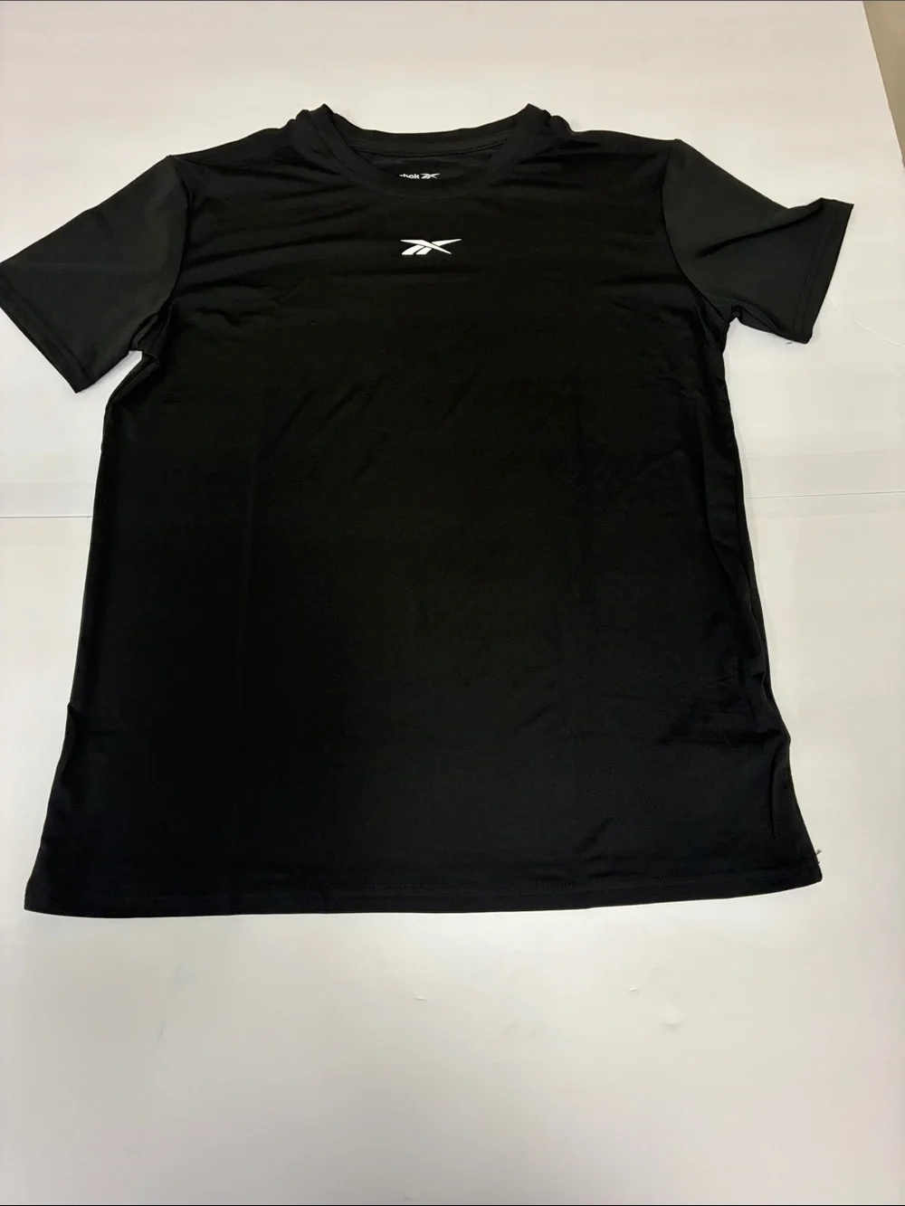 2 BOYS Reebok Black and Olive Green Short Sleeve Performance Tee with White Logo